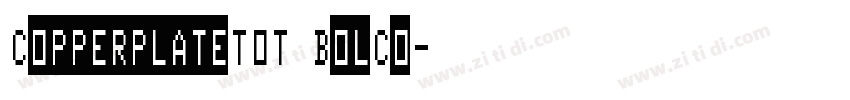 CopperplateTOT BolCo字体转换
